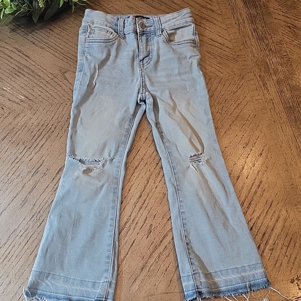 Celebrity Pink Light Blue Distressed Jeans Size 5 Girls